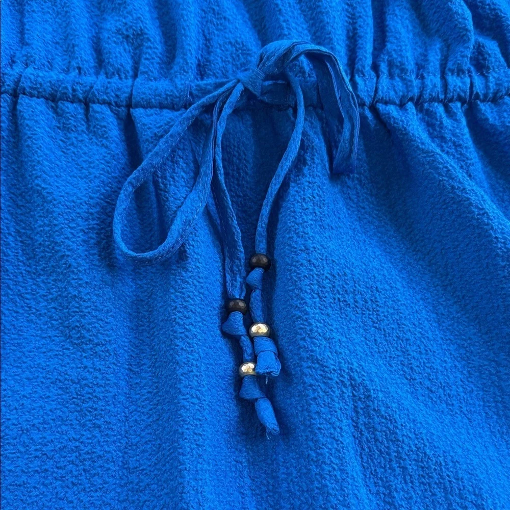 Calvin Klein Sleeveless Tiered Dress in Capri Blue Size 16